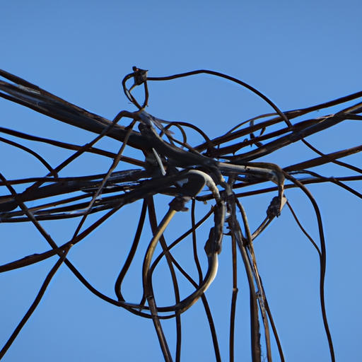 Cables electriques endommagés