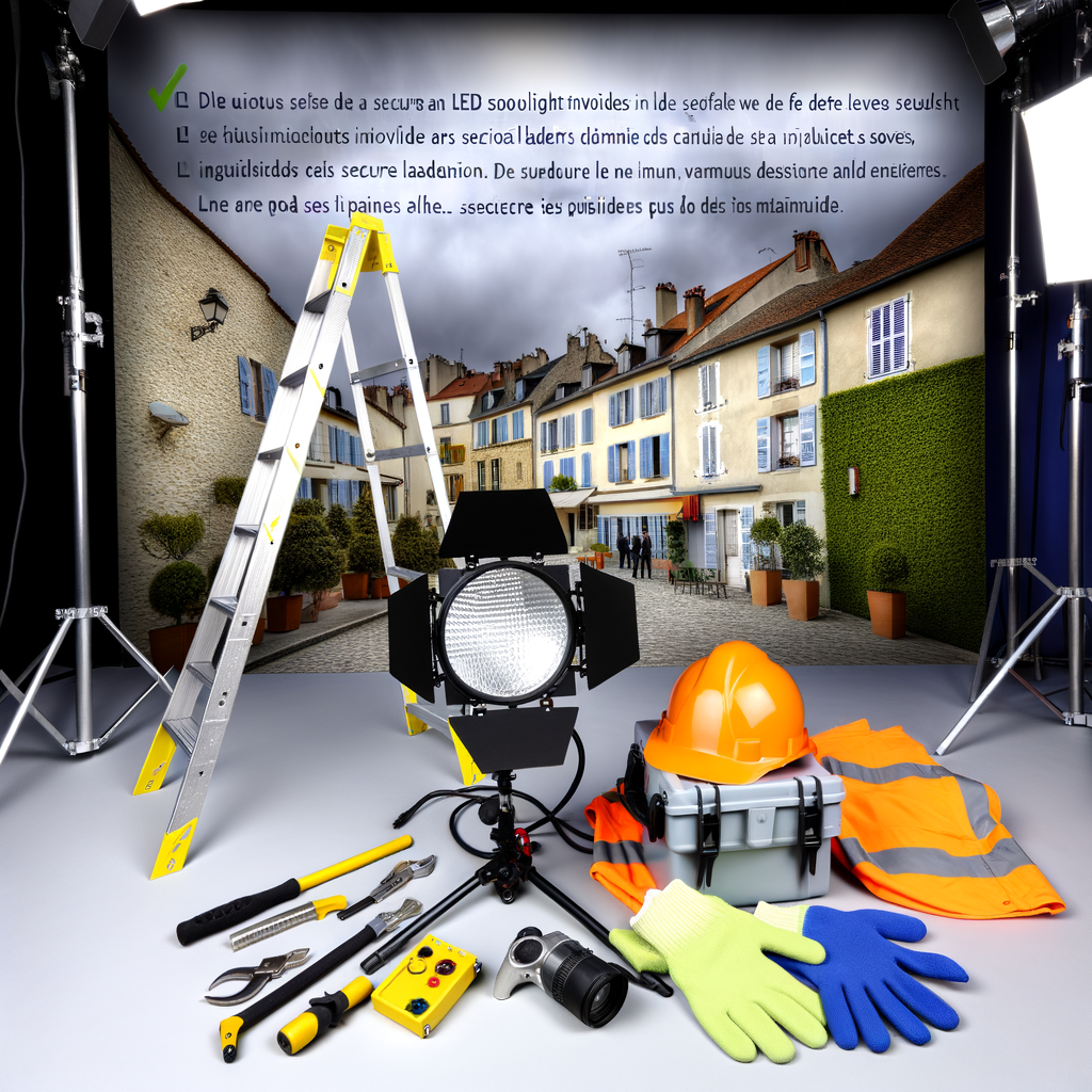 Installation Spot LED sécurisée