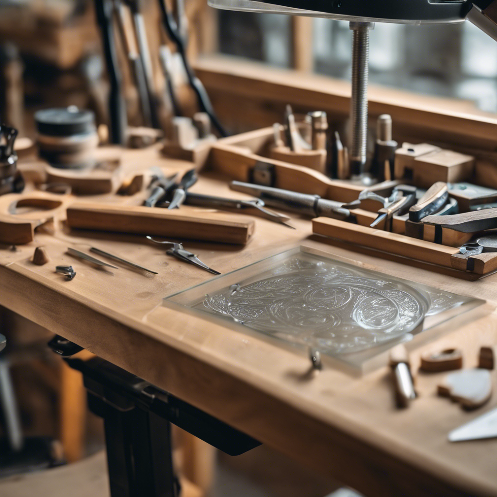 Atelier de gravure sur verre artisanal