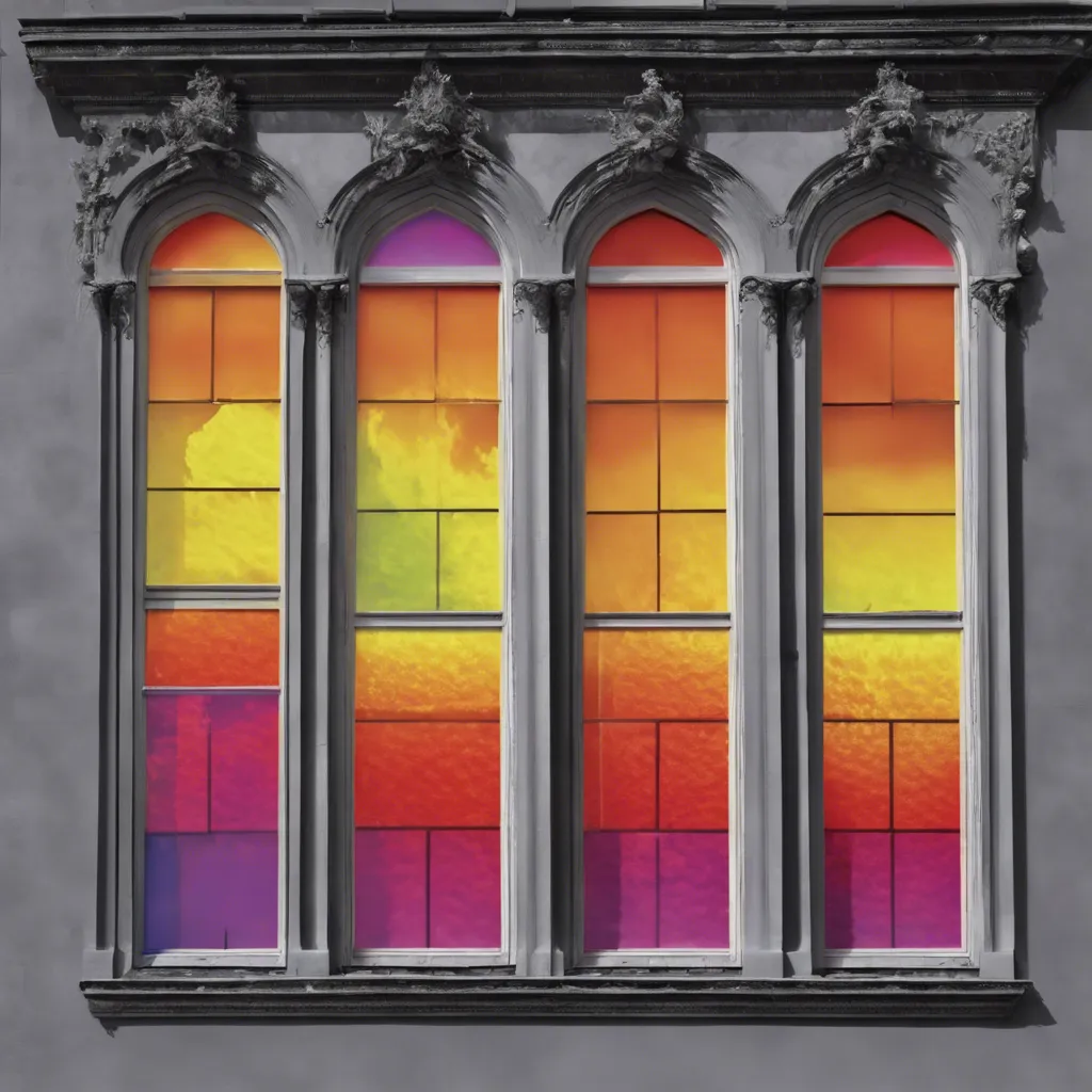 fenêtre thermochromique changeant de couleur