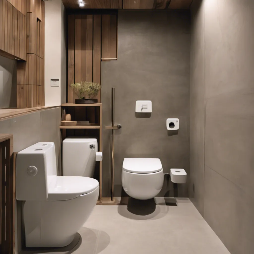 installation de WC japonais moderne