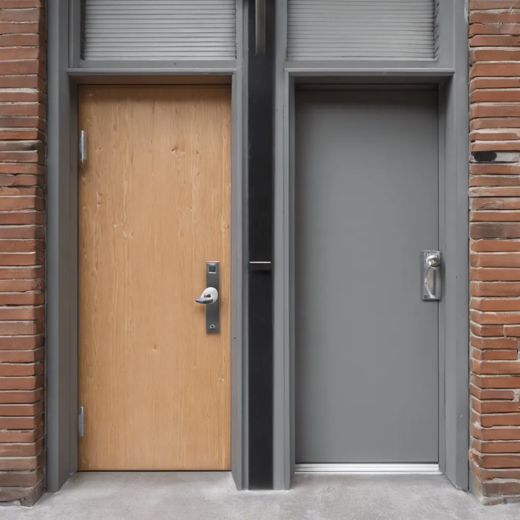 porte en bois simple et porte blindée acier