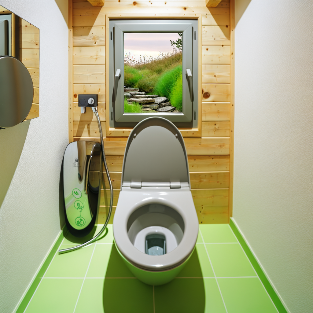 Toilette écologique moderne sans eau