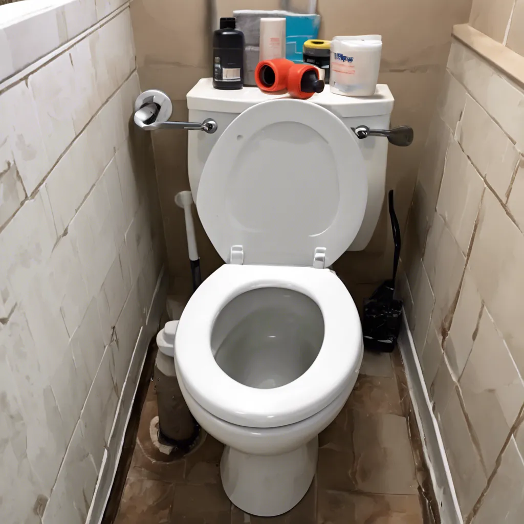 Toilettes avec outils de dÃ©bouchage maison